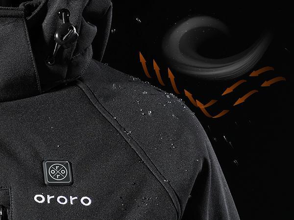 ororo Women's 3-Zone Classic Heated Jacket with Battery Pack and Detachable Hood