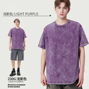 Heavyweight Oversized Men's Tee | Water-Washed Vintage Look | Comfortable Retro Street Style graphic