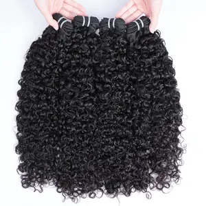 Burmese Curly Hair Bundles 100% Unprocessed Virgin Hair Bundles Human Hair 14-26 Inches Natural Curls for Black Glue-In Fulani Braids Budget-Friendly  for Black Women