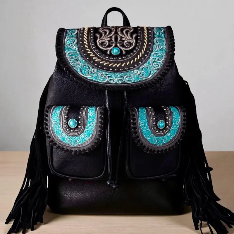 Montana West Floral Embroidered Collection Backpack Bag