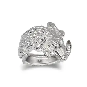 Alligator 925 Sterling Silver Ring
