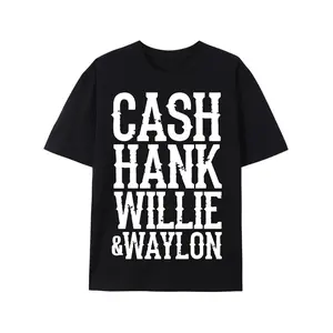 Unisex Cash Hank Willie Waylon T-Shirt Country Music Southern Legends Shirt Tribute Tshirt