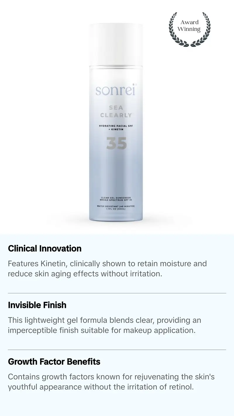 Sea Clearly® Hydrating Facial SPF 35 + Growth Factor Sunscreen