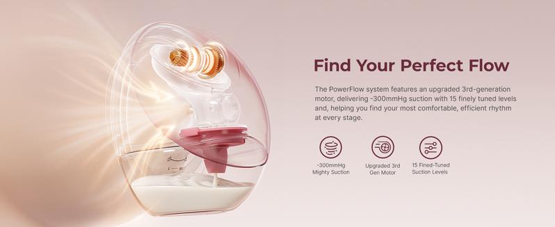 Momcozy  Breast Pump Hands Free Upgraded Mobile Flow | M9, App Discreet Control with Personalized Multi-Modes & 15 Levels, Wearable Breast Pump 24mm, 2 Pack Cozy Red