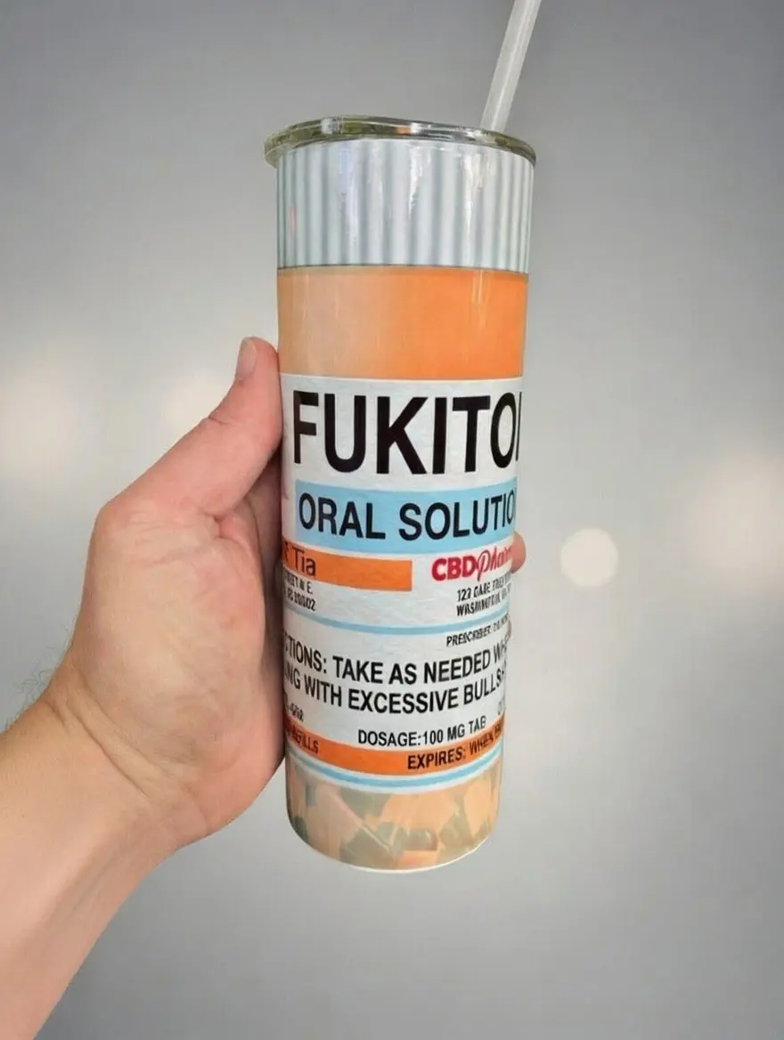 Fukitol Tumbler Personalized, Funny 20oz 30oz Tumbler, Adult Tumbler, Adult Gift, Fuckitol Cup, Adult Gifts, Tumbler