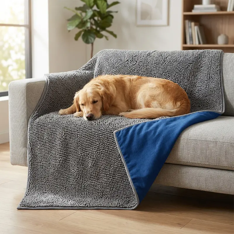 VANSOFY Extra Large Reclining Sectional Couch Covers, Washable 5