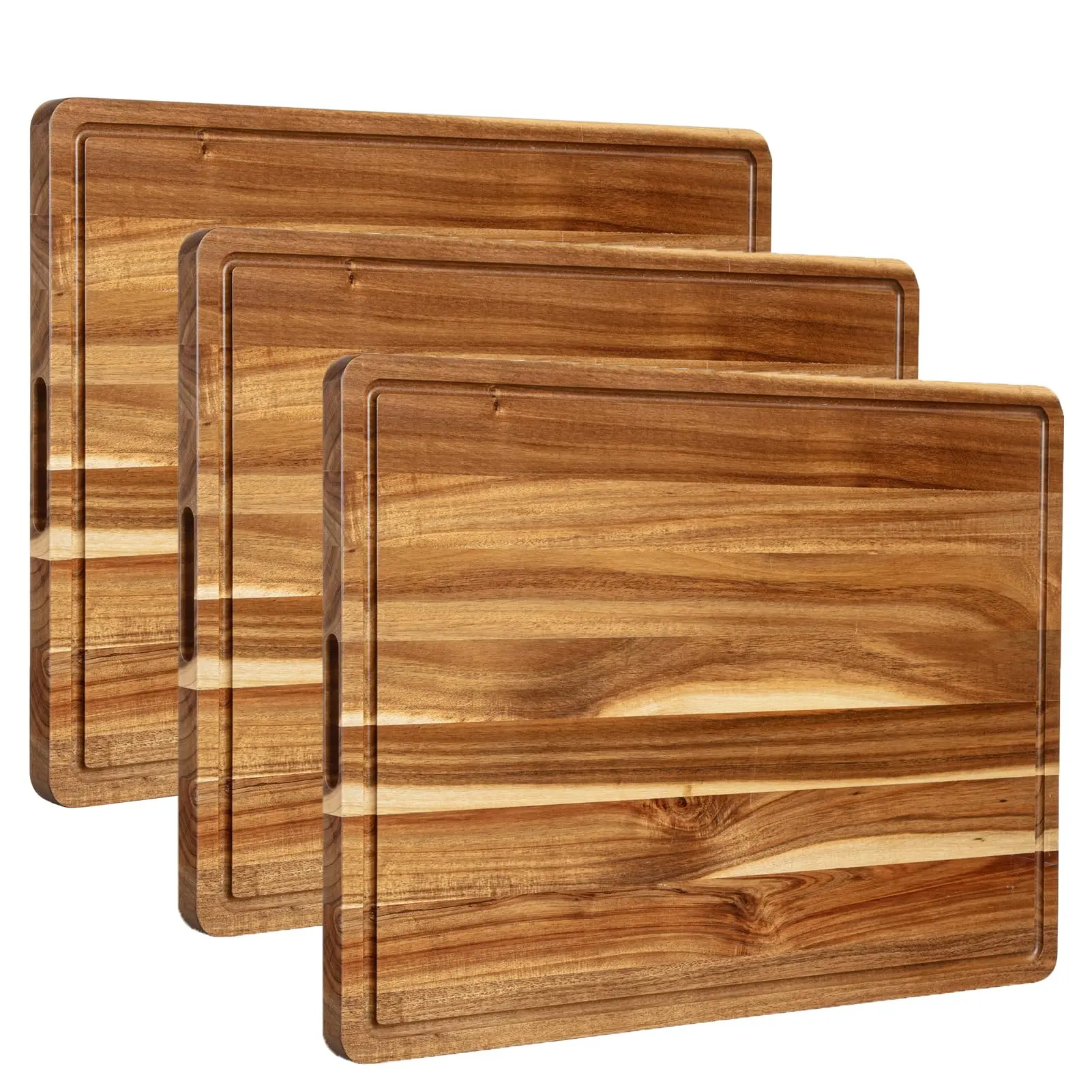 Thick Sturdy Non-Slip Kitchen Chopping Block - Premium Food Prep Cutting Board for Cheese, Meat, Knives Use, Easy-to-Clean Professional Design for Home Chefs
