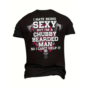 Plus Size Men's T-Shirt Hammer Skull