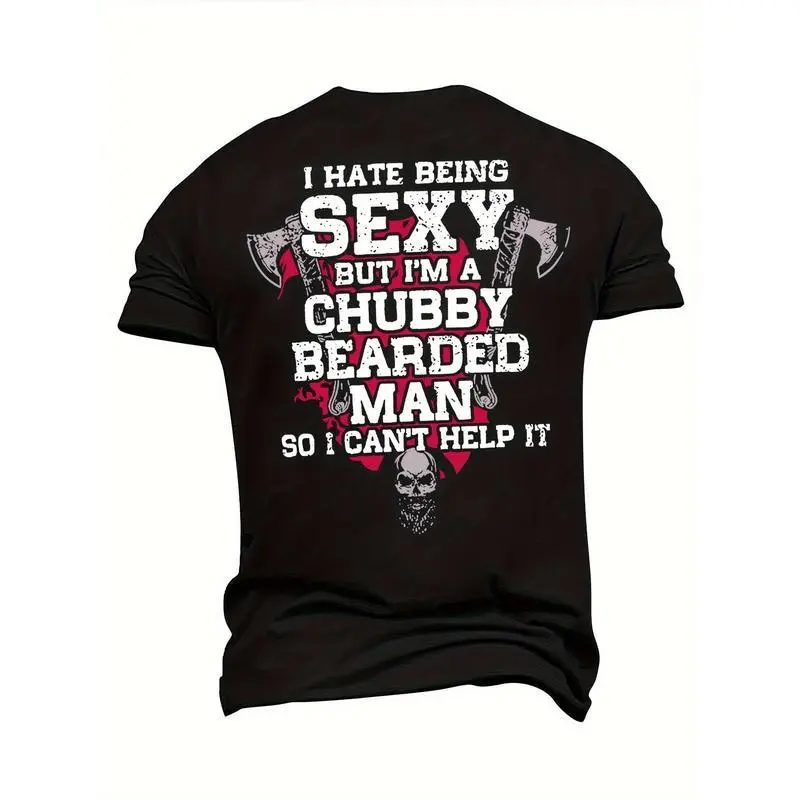 Plus Size Men's T-Shirt Hammer Skull