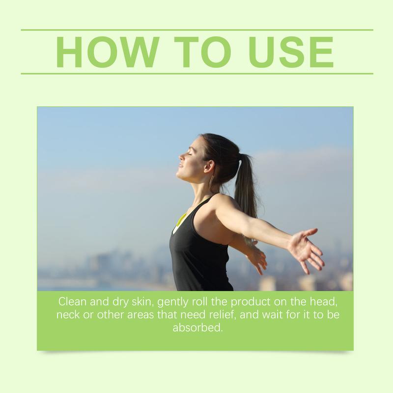 【Buy 1 Get 1 Free】Migraine Stick Rollon - Fast Cooling Comfort for Your Head. Aromatherapy with Peppermint & Other Essential Oils.