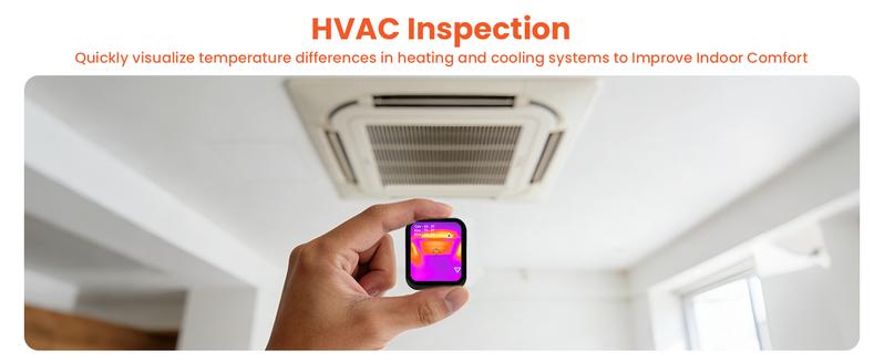 Small Thermal Imaging Camera for Beginner – Mini Thermal Imager for Home Inspection, Infrared Hidden Camera Detector Gadget 80×60 IR Resolution