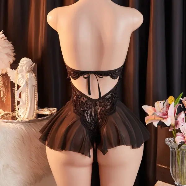 AESKEIA Women's Sexy Lingerie Erotic Bodysuit Babydoll Exotic Costume Crotchless Deep V-Neck Semi-Transparent Design Extremely Hot Temptation - TikTok Shop AESKEIA Women's Sexy Lingerie Erotic Bodysuit Babydoll Exotic Costume Crotchless Deep V-Neck Semi-Transparent Design Extremely Hot Temptation - TikTok Shop