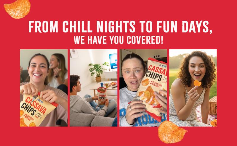 Jans Cassava Chips Sweet & Spicy Chili Flavor 8oz (Pack of 2) — Crunchy Yuca Chips | Cassava Balado