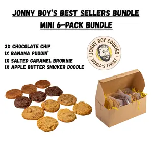 Jonny Boy's Best Selling Cookie Bundle 6-pack - High Quality Ingredients - Family Owned