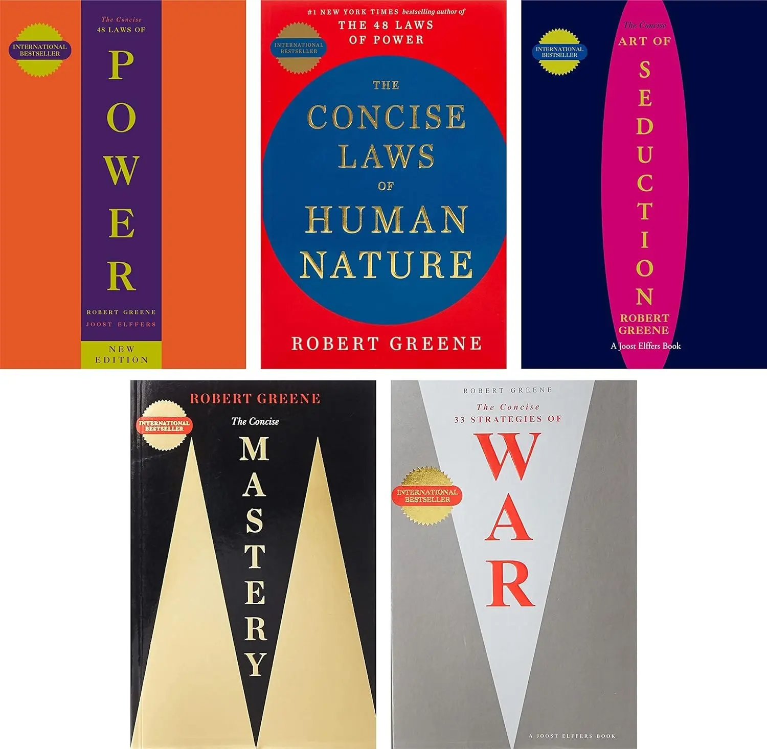 Combo Robert Greene Paperback boxset (Concise version) summery : 5 Books