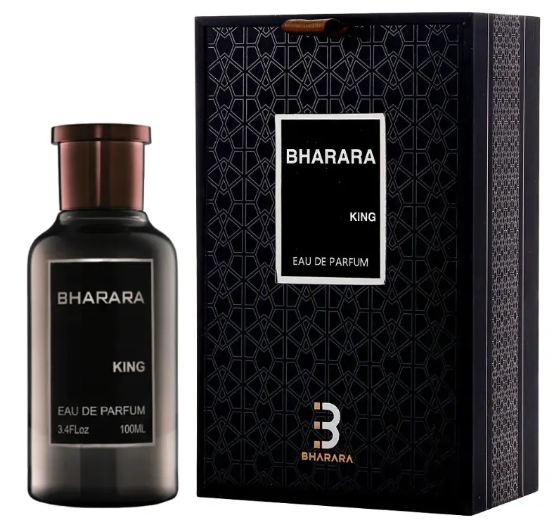 BHARARA King Alcohol-Based Long-Lasting Men's EDP - Aromatic Citrusy Perfume with Amber, Vanilla-Flavored, Bottle-Shaped, Collectible Lovely Men's Fragrance, 3.4oz(100ml) Personal Care Cologne, Perfumes