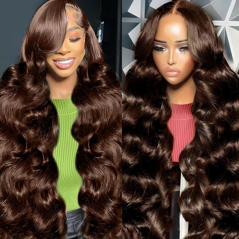 BABOSHOW P4/27 Highlight Body Wave Lace Front Wig Human Hair 13x6 HD Transparent Lace Front Wigs Pre Plucked Straight Wig 180 Density 4# Light Brown Colored Wig Human Hair Wigs Pre Cut 99J Burgundy For Women Can be Dyed & Restyle