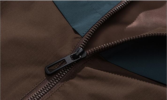 Spring Men's Trendy Brand Vintage Colorblock Patchwork Stand Collar Jacket, Unisex Streetwear Loose Fit Couple Coat, Men's Trendy Brand Relaxed Fit Sleeveless Zip-Up Cardigan, Suitable for Men's Everyday Wear