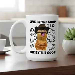 Funny Burnt Peanut GOOP Mug – Viral Meme Coffee Cup, Bungulator Joke Mug, Unique Gift for Friends, Scrappy Arc Raiders Coffee Cup For Gamer