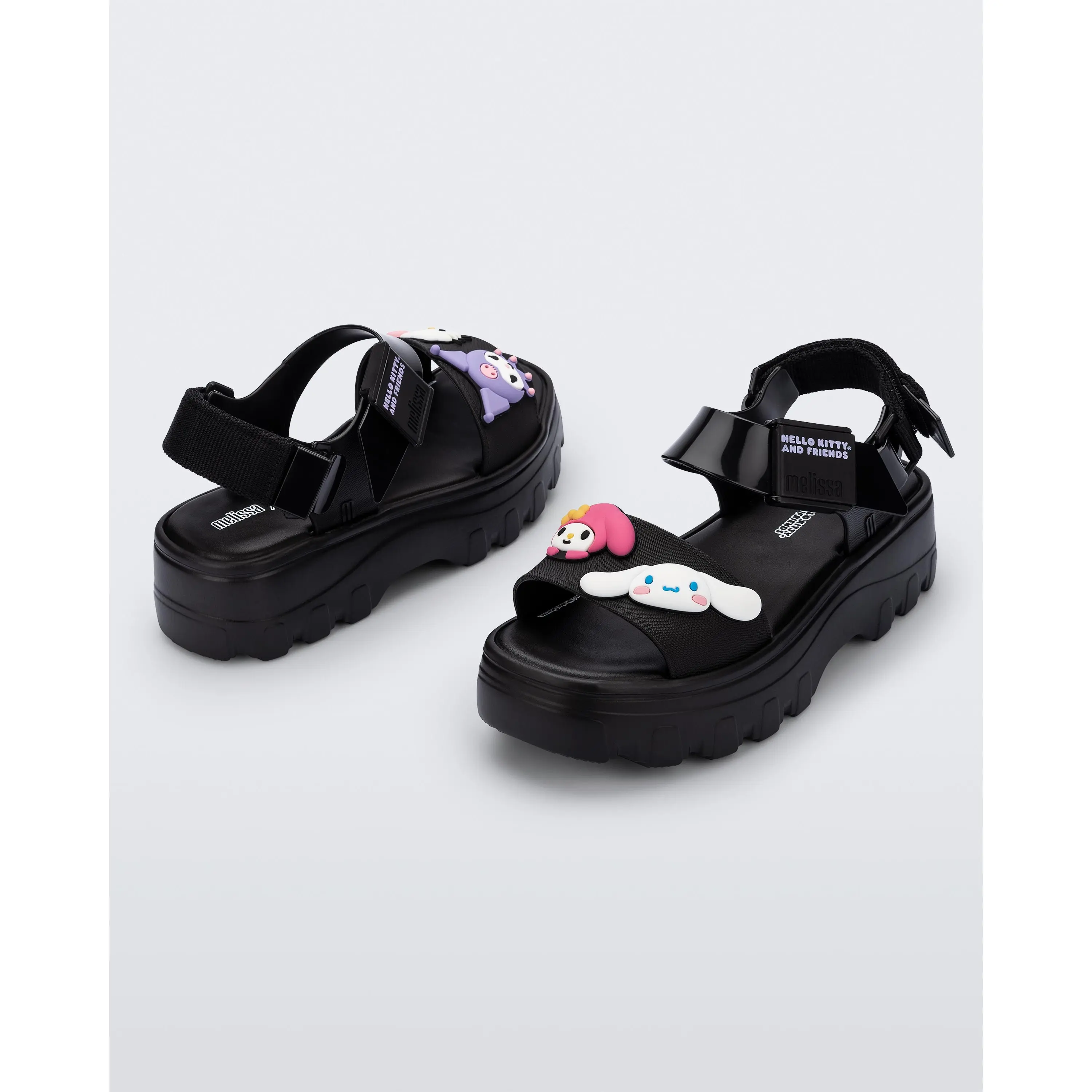 Melissa + Hello Kitty Kick Off Platform Sandal, Shoe, Lightweight, Casual, Footwear, Women, Cartoon Toe Accent Women's Sandals, Character Graphic Women's Sandals