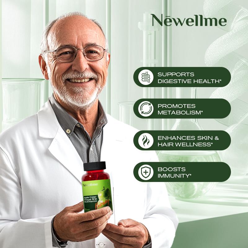 Apple Cider Vinegar Gummies,Apple Cider Vinegar Superfood  Formulated to Support Normal Energy Levels & Gut Health - Supports Digestion, Detox & Cleansing - ACV Gummies W/VIT B12