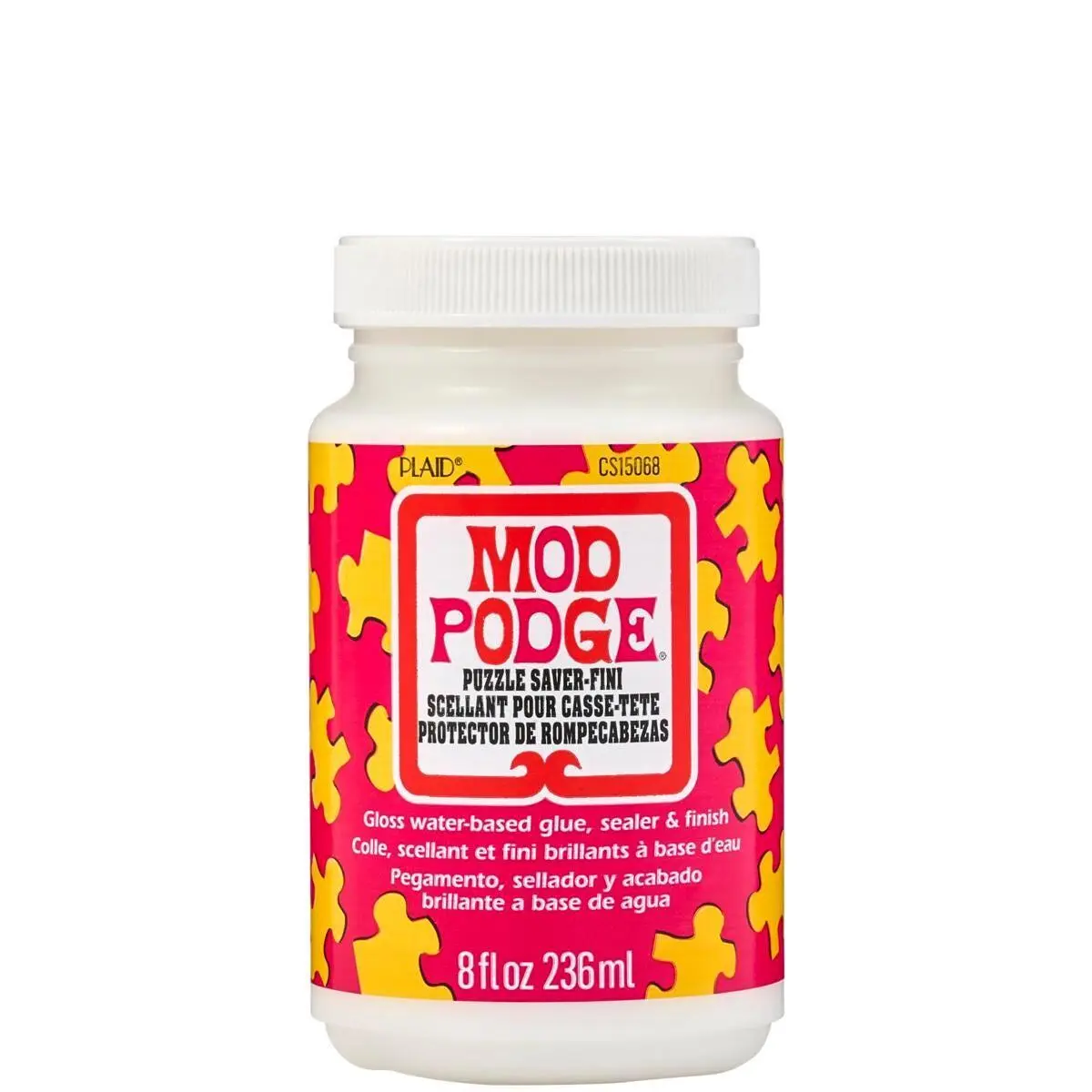 Mod Podge ® Puzzle Saver Sealant Glue Bottle - 8 oz Water-Based Arts and Crafts Sealing Solution, Gloss Durable Finish, Fast Drying, Easy to Clean, All Ages, Works on Any Surface, CS15068, Quick Dry