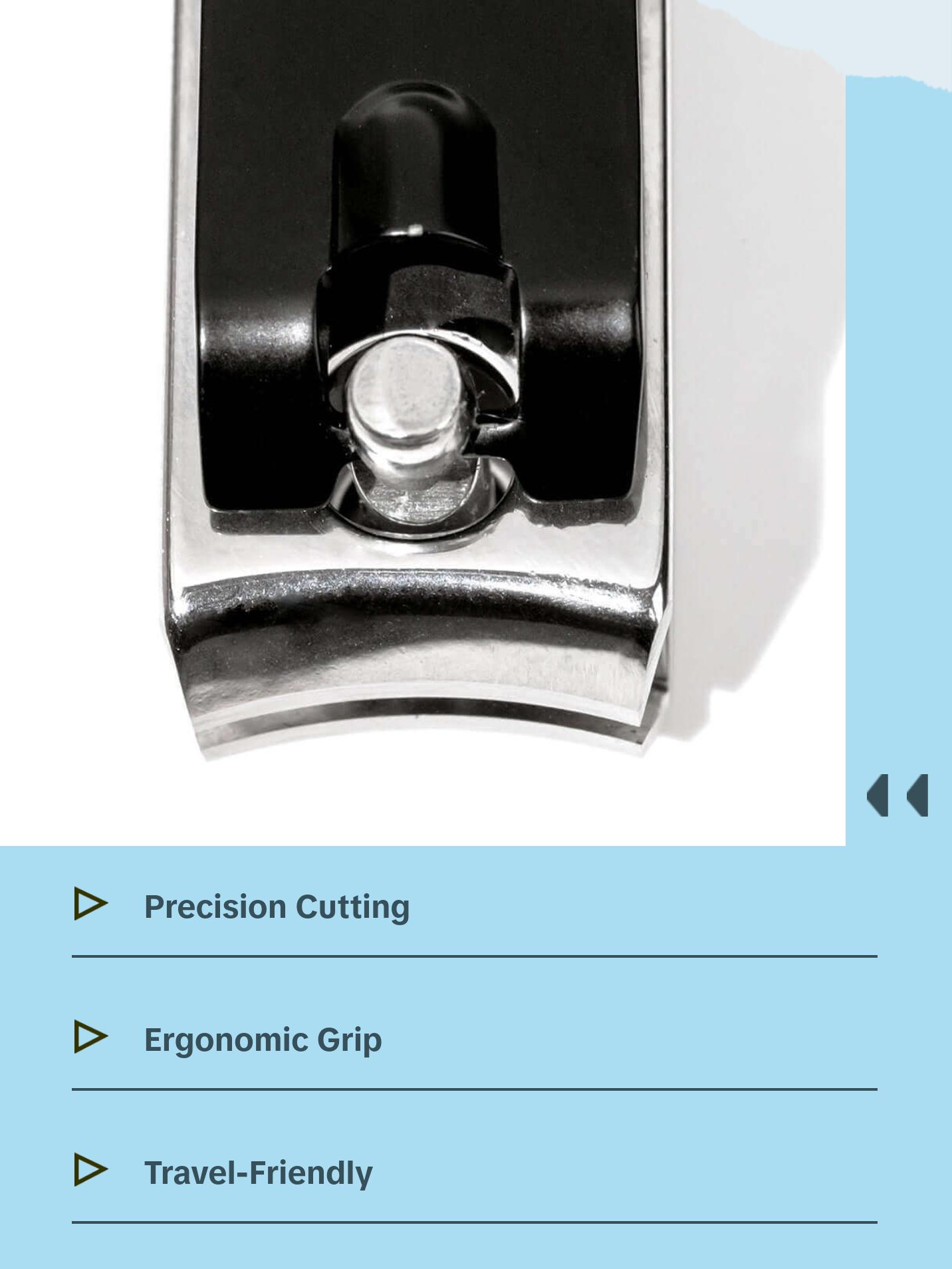 butter LONDON Signature Nail Clippers - Stainless Steel for Manicure and Pedicure