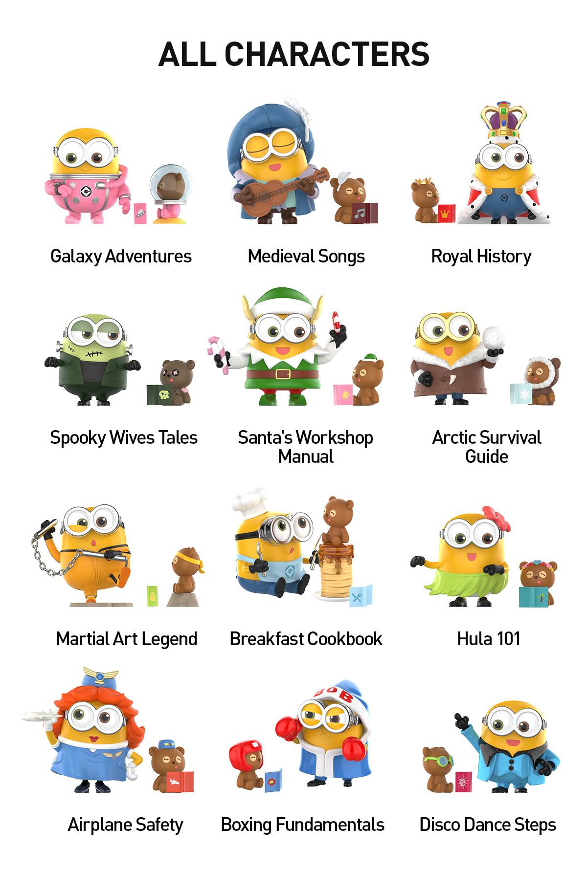 POP MART Minions Bedtime Stories by Bob and Tim Series Figures POP MART Minions Bedtime Stories by Bob and Tim Series Figures