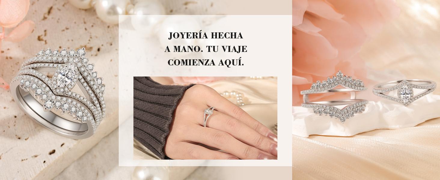 Jeulia Marquise Cut Moissanite Engagement Ring Bridal Set for Women | D Color VVS1 925 Sterling Silver 2-Piece Wedding Promise Ring Set | with GRA Certificate & Gift Box, Gift for Her Jeulia Marquise Cut Moissanite Engagement Ring Bridal Set for Women | D Color VVS1 925 Sterling Silver 2-Piece Wedding Promise Ring Set | with GRA Certificate & Gift Box, Gift for Her