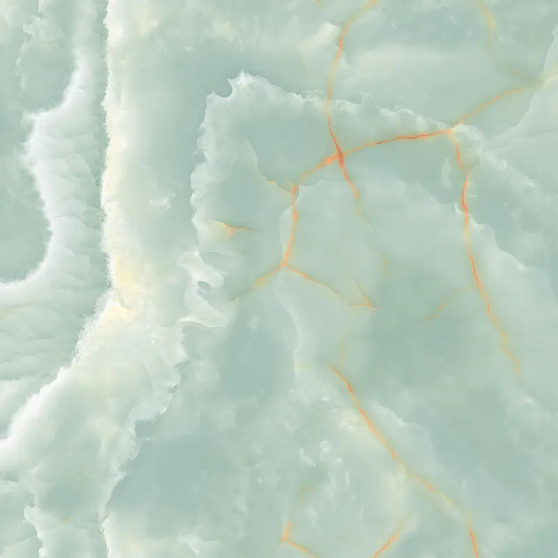 My Luxury Flooring MK PANTON Onyx Blaze Green Porcelain Tiles - 24 x 48 Inch Green Onyx Marble Luxury Pattern - Glossy Finish Wall & Floor Use 15.5 Sqft per Box | Pallet of 10 Boxes (155 sq-ft)
