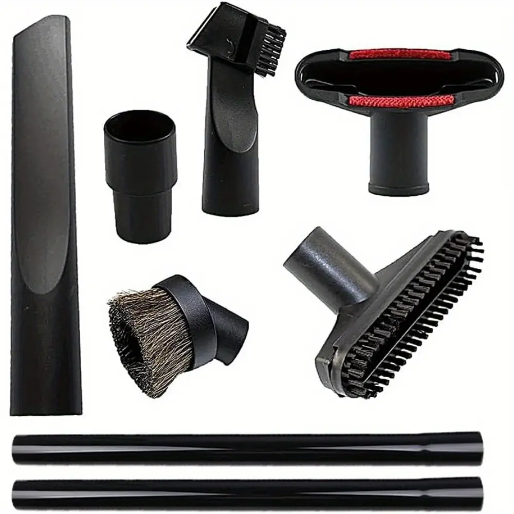 8 Packs Vacuum Cleaner Attachments Accessory Kit, Compatible with Shop Vac Accessories 1 1/4" Vacuum Cleaners Accessories Vacuum Extension Wand, Multi-purpose Cleaning At Home, Office and Car Interior Dust Collector