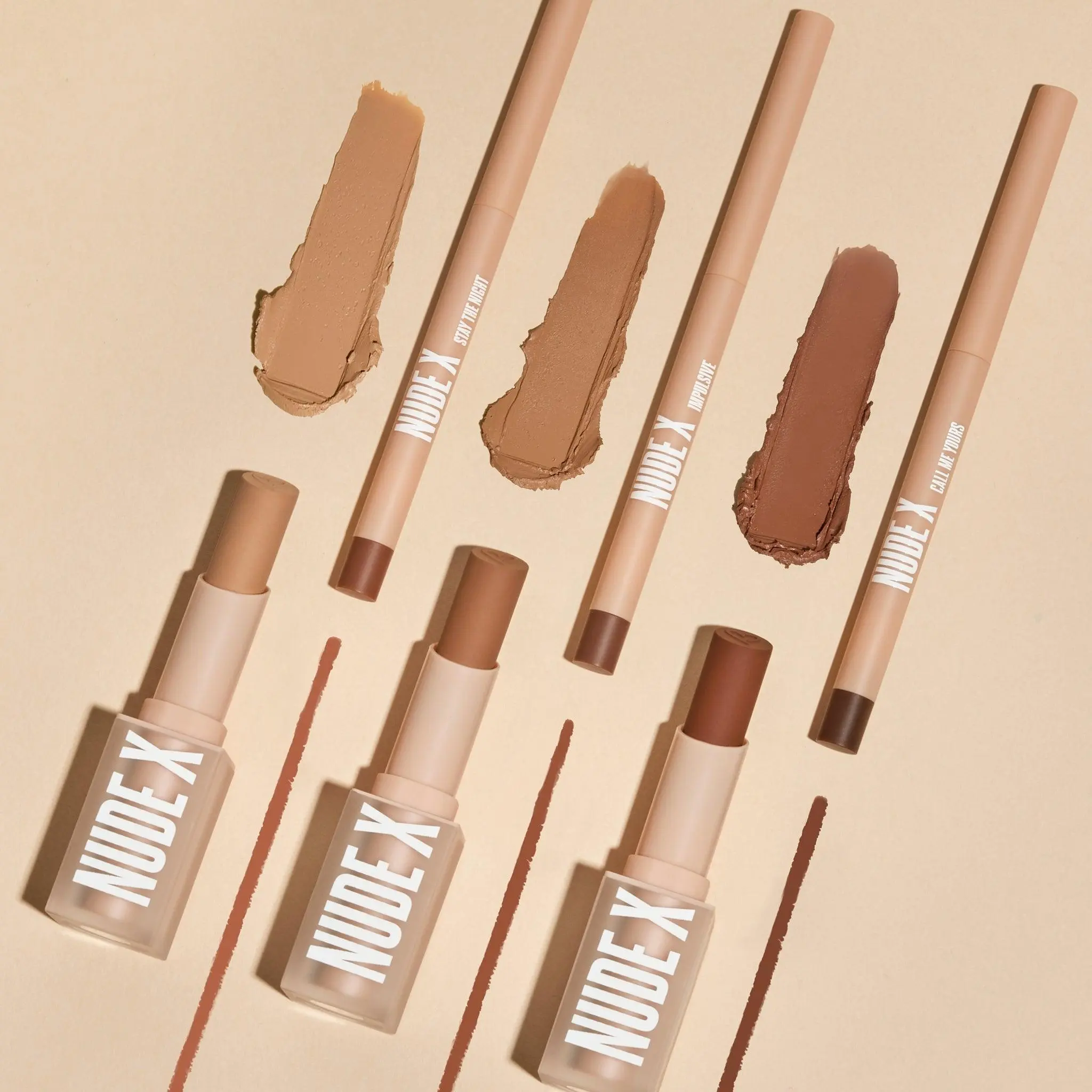 Beauty Creations Hydrating Nude Lip Multi-Pack - Lipstick, Lip Liner, Flawless Cosmetic Set, Makeup, High-Pigment, Long-Wearing Formulas, Lip Combos