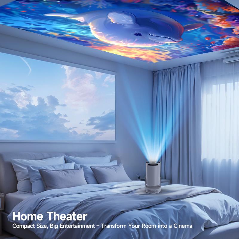 [US warehouse] Magcubic HY300Pro+ Smart Projector Android 14 290ANSI 8K Decode 0.8:1 Short Throw Ratio Dual WIFI6 BT5.4 Native 1280*720P Built-in Speaker & Appstore Allwinner H726 Home Cinema Portable Mini Projector