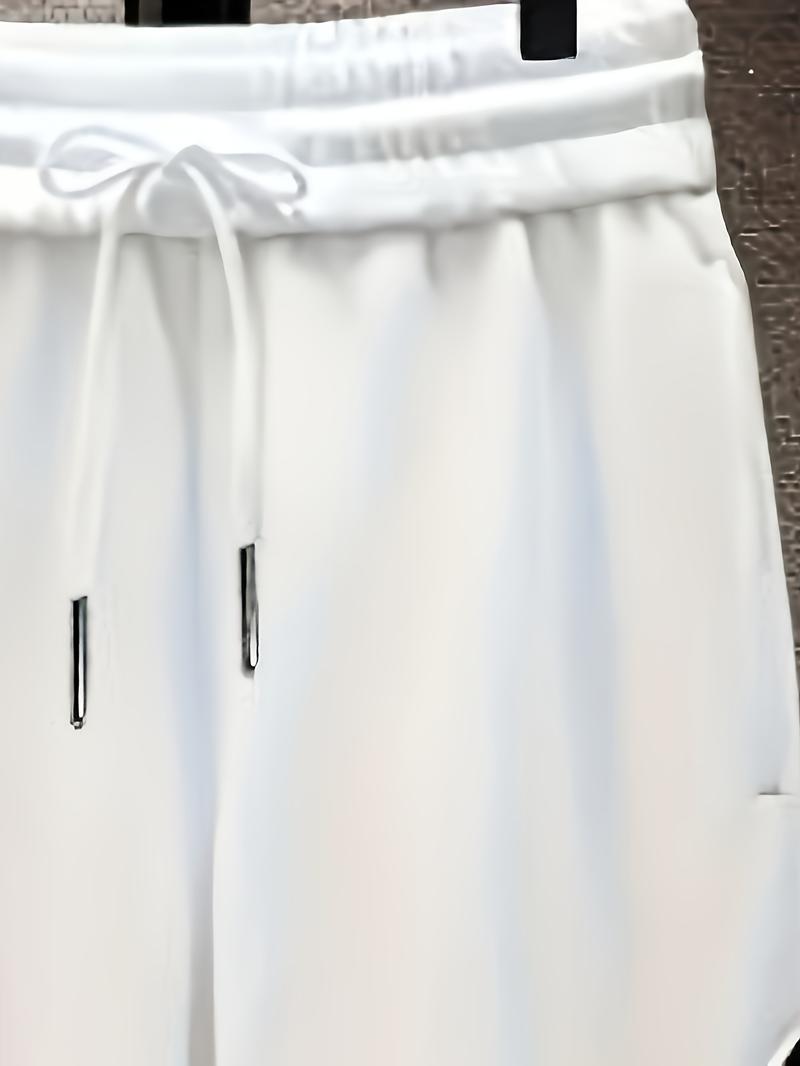 Black and White Colorblock Hooded Sports Set Trendy Versatile Comfortable Casual Wear High-End Feel