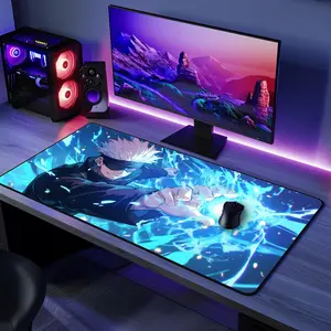 [Anime & Game Collection - Sale Up To 35%] Gojo Satoru Anime Desk Mat, Minimalist Jujutsu Kaisen Art Extended Mouse Pad, Stylish Desk Decor for Gaming Workspaces