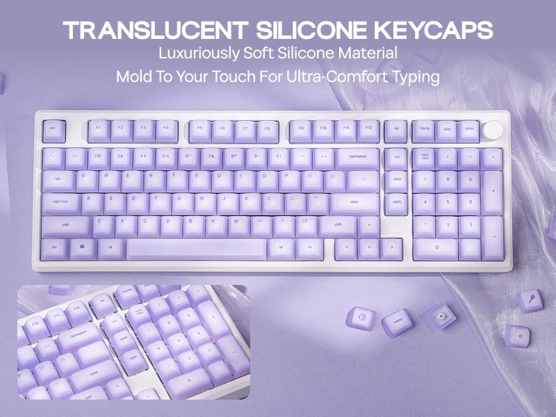 EPOMAKER AegisSil Keycap Set Sil Material Cherry Profile 113 Keys  Custom Keyboard Keycaps Set for Cherry MX, Kailh, Outemu, Gateron Mechanical Gaming Keyboard TikTokShopJumpstartSale