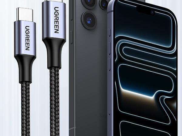 UGREEN 100W USB C Cable - Smartphone Charger for iPhone 17/17 Plus/17 Pro/17 Pro Max/16/15 Plus/15 Pro/15 Pro Max, MacBook Pro, iPad Pro, Dell XPS, Samsung Galaxy S23/S22 Ultra, Switch, Pixel, Deals for You,TikTokShopHolidayHaul