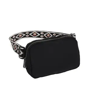 Aztec South Western Pattern Strap Waterproof Fanny Pack Belt Bag Waist Pack Hip Bag Travel Bag Gift for Him for Her Nylon Material Adjustable Strap Spacious Design Durable Zippers