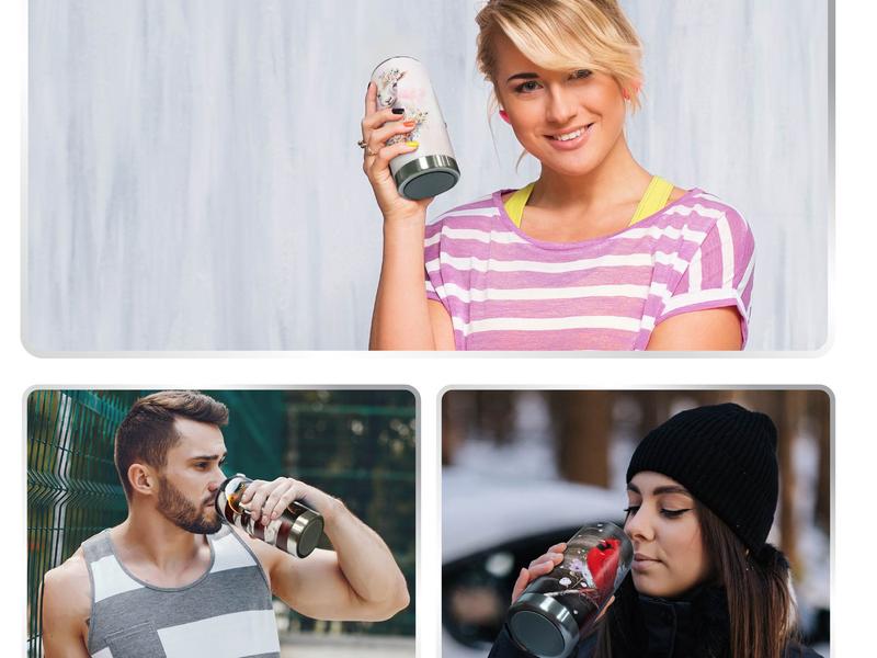 Sandjest Animal 20oz Iced Coffee Tumbler with Lid, Insulated Stainless Steel Reusable Travel Mug Drinkware, Cup Holder Friendly, Holiday Gift