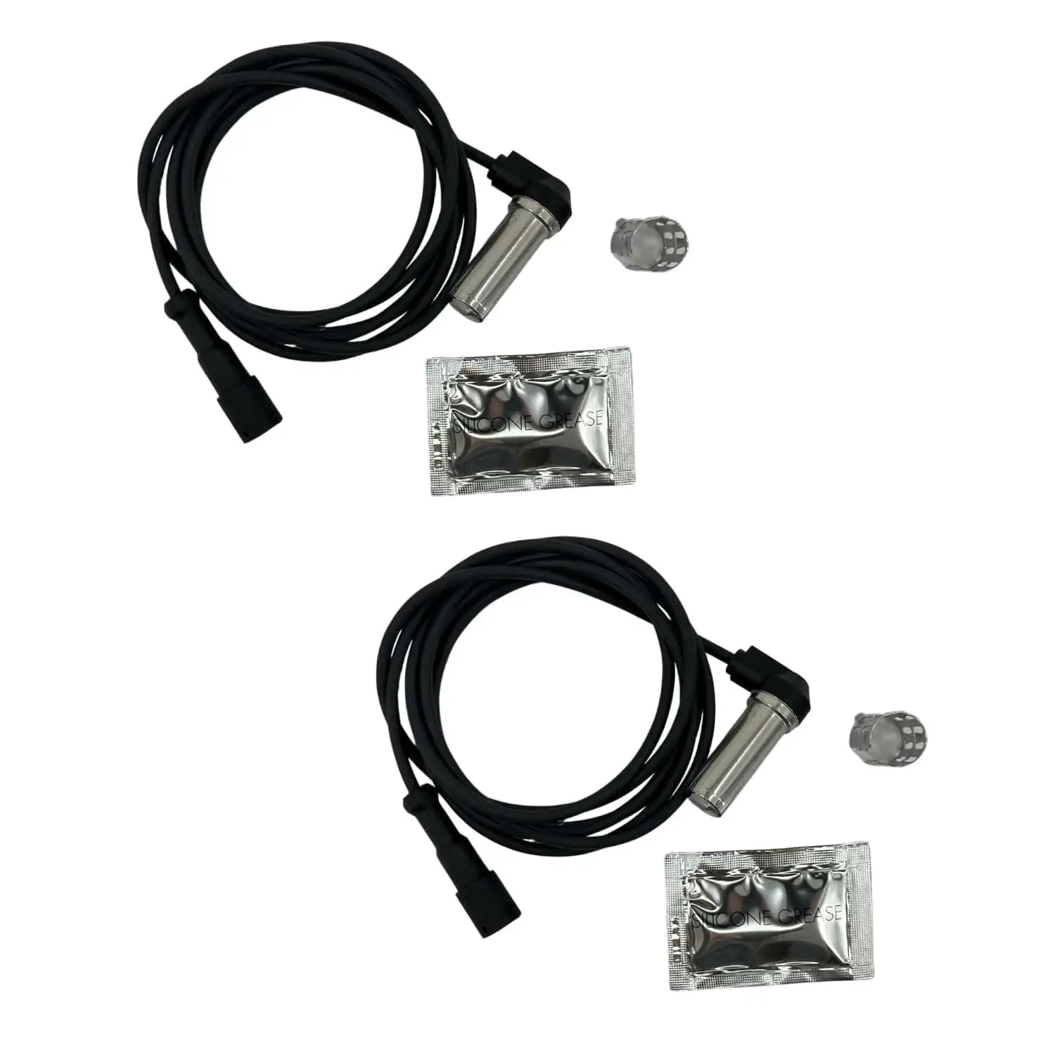 2 Pack of TORQUE Truck ABS Brake Sensor Kit 5.6' ft 90 Degree Replaces Meritor, Wabco R955341 Heavy Duty (2 x TR955341)