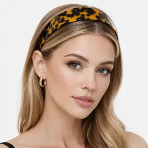 Luxury Acetate Wide Headbands for Women - Tortoise Shell Option, Smooth Finish, All-Day Comfort Fashion Hair Accessory, Tortoise Shell Headband