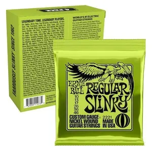 Ernie Ball Regular Slinky Nickel Wound Electric Guitar Strings 10-46 2221