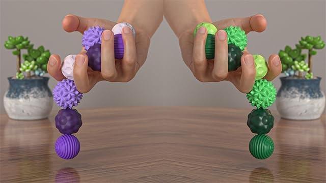 new style set Silicone Ball Set,Fidgeting Relax Toys with ElasticTexture,ViralStress Relief Toy,Fidget Balls Toys, Quietoffice fidget toys,Assorted Colors, Stress Relief