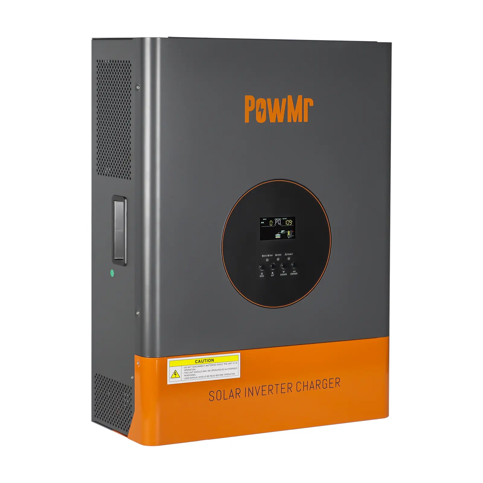 PowMr 5000W Max Low Frequency Hybrid Home Inverter - 48V, 110V/220V Split Phase, Off-Grid Mode, 120A MPPT Controller, Max PV 105V, LCD Display, 48V Battery Protection, Energy Efficient Inverter, Father's Day Gift Idea, Power Inverter