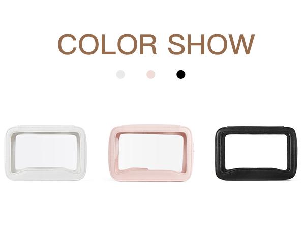 Telena Clear Makeup Bag Travel Toiletry Cosmetic Bag Portable Make Up Organizer for Women Waterproof Container Gift Compact Travel toiletry bag New Year's gift