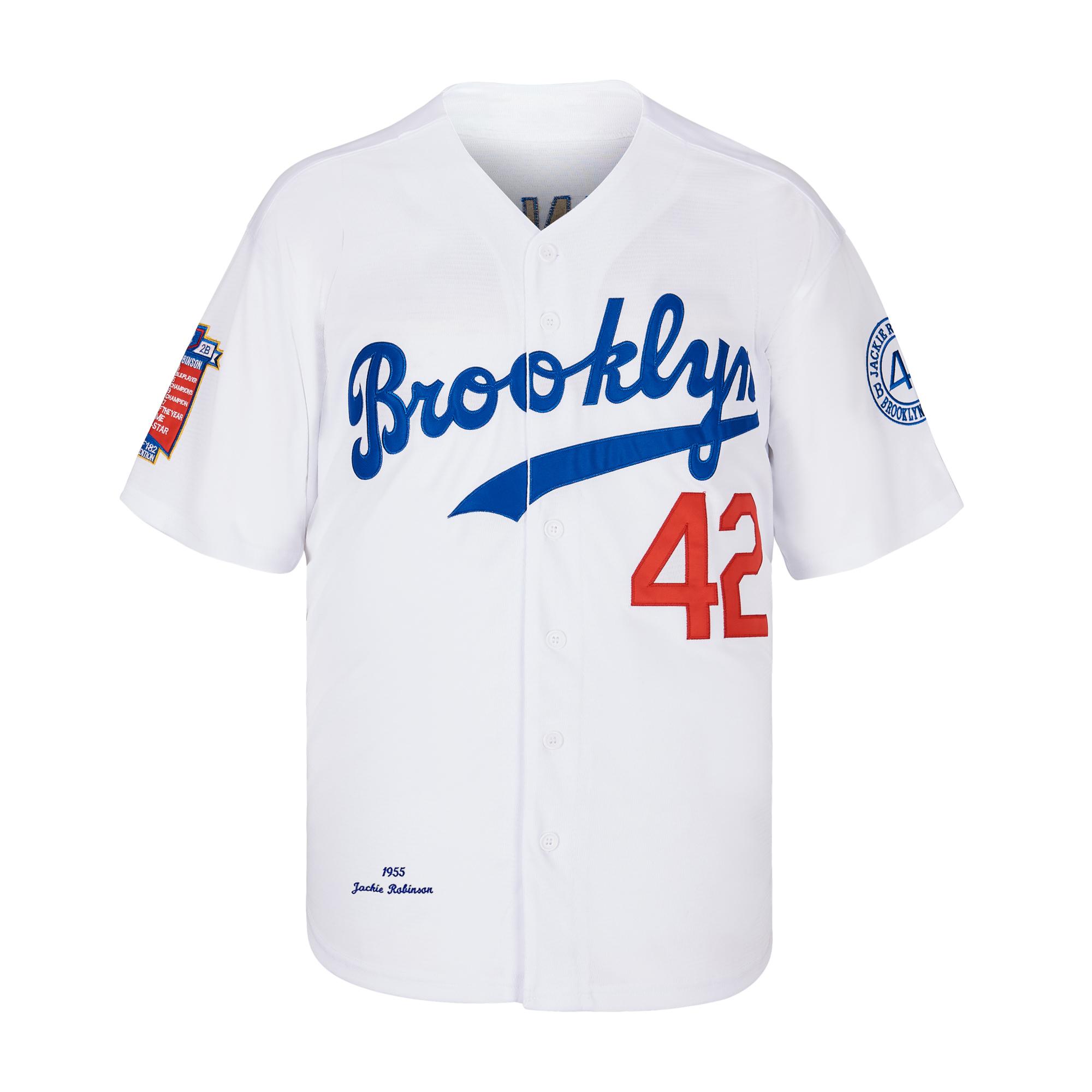 ポジャギNo.42 Men's Jackie Robinson #42 Black Legend Jersey Retro Short Sleeves