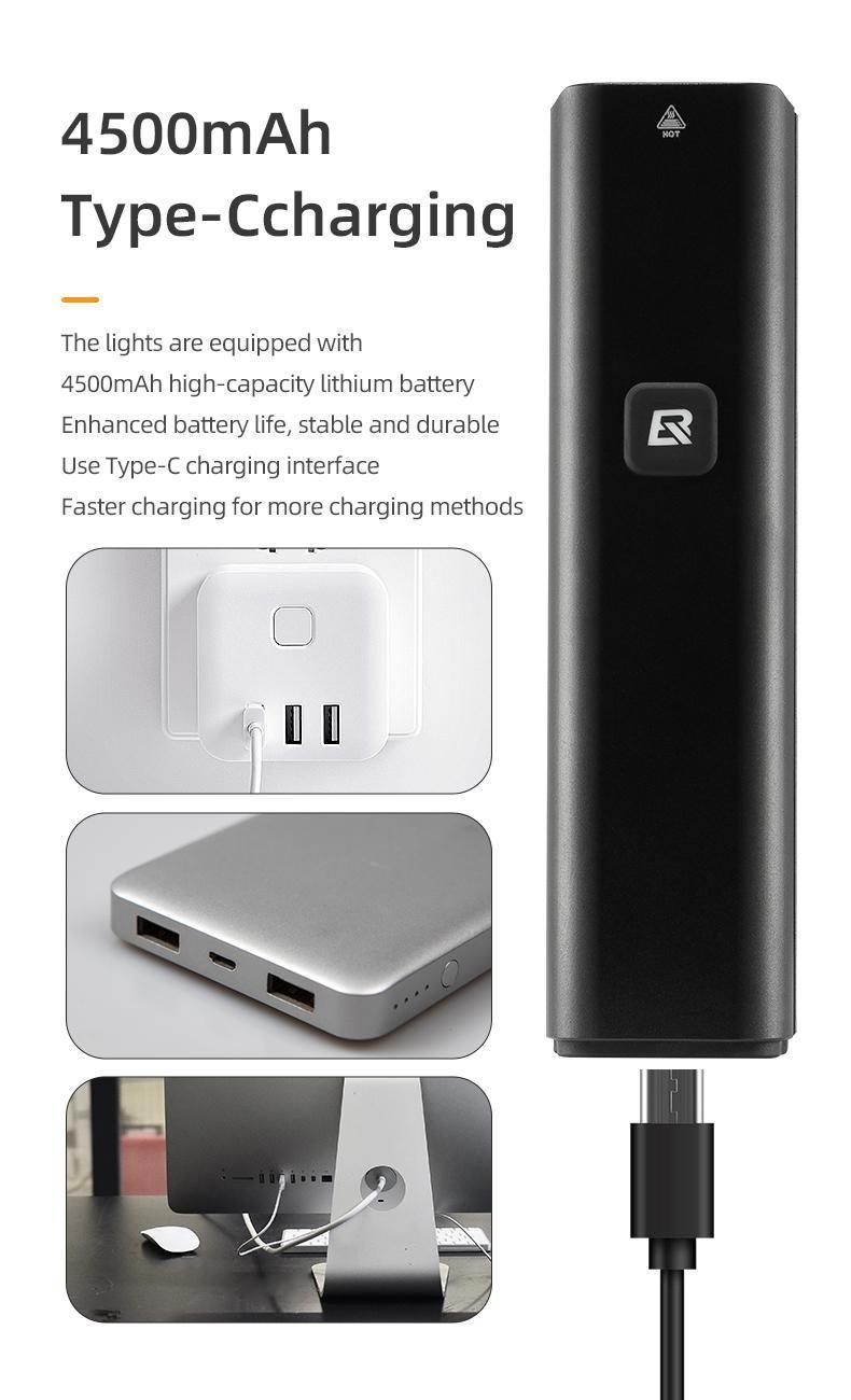 ROCKBROS Bike Light 1000 Lumens USB Rechargeable Bike Headlight Led IPX6 Waterproof Bike Front Light 5 Modes Aluminum Alloy Super Bright Bike Light for Night Riding