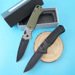 BM593 outdoor folding knife, EDC pocket knife, durable kitchen tool, picnic and camping essential, sharp blade, fruit cutter, gift for men