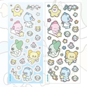 Luesey Sky Glitter Babies Sticker Sheet