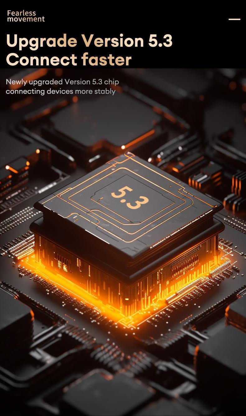 PAXA T26 Pro OWS Wireless Bluetooth Earbuds with Call Noise Canceling Mic for Music & Phone Calls, Sport Headsets, Purple - Audio